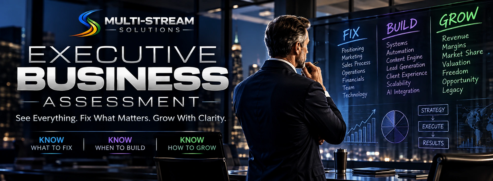 Multi-Stream Solutions Executive Business Assessment — See Everything. Fix What Matters. Grow With Clarity.
